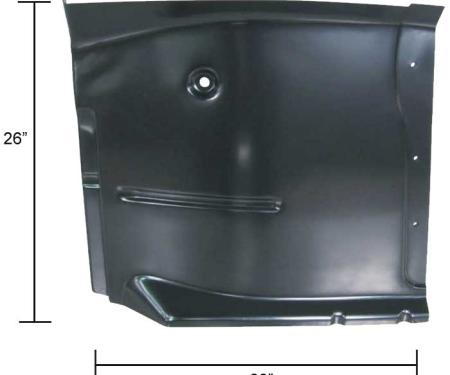 AMD Front Cab Floor Half, OE Style, LH 405-4060-L