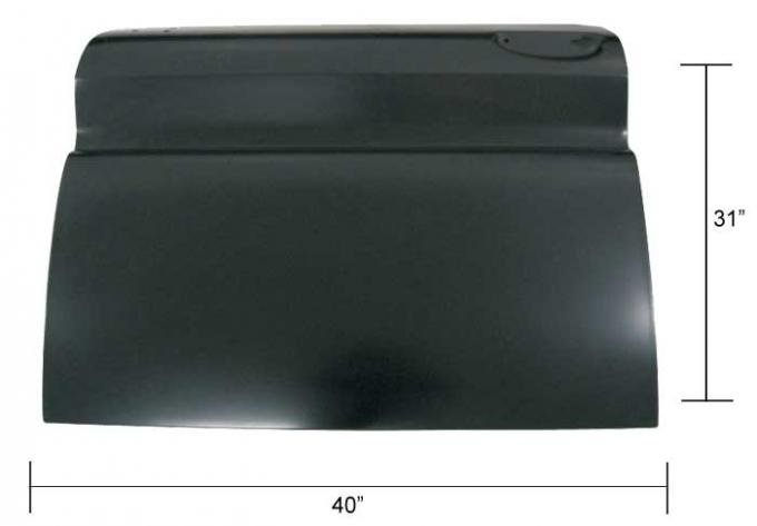 AMD Front Door Skin, LH (Modify for '60-63 models) 510-4060-L