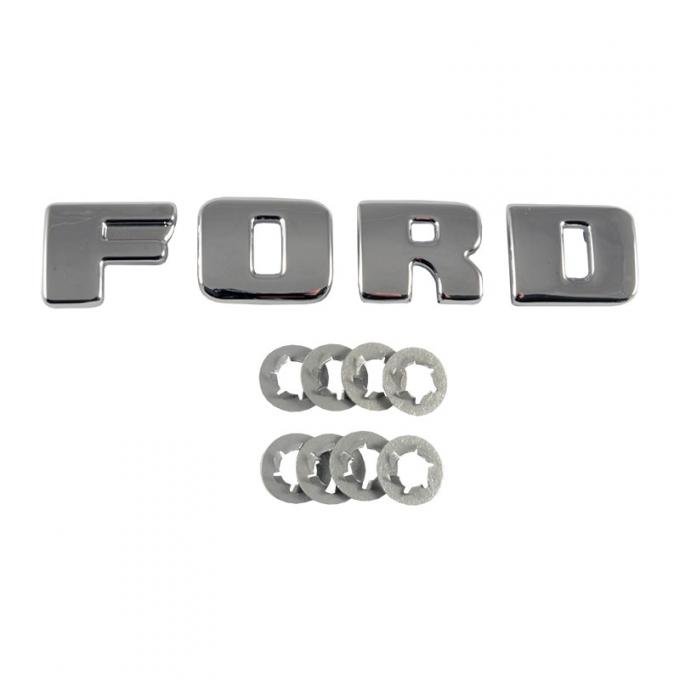 Dennis Carpenter Grille Panel F-O-R-D Letter Emblems - 1948-52 Ford Truck 7C-8315-S