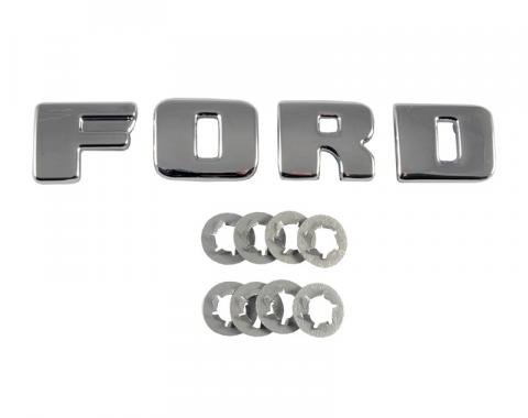 Dennis Carpenter Grille Panel F-O-R-D Letter Emblems - 1948-52 Ford Truck 7C-8315-S