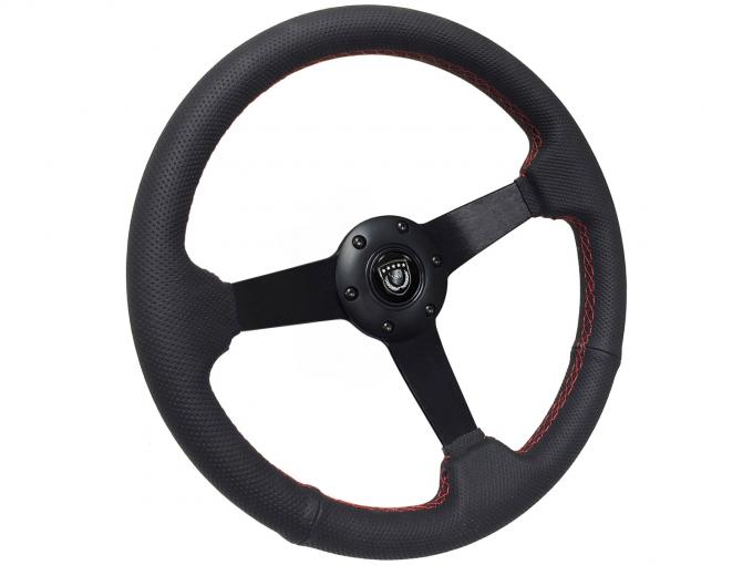 Auto Pro USA Steering Wheel ST3602BLK-RED