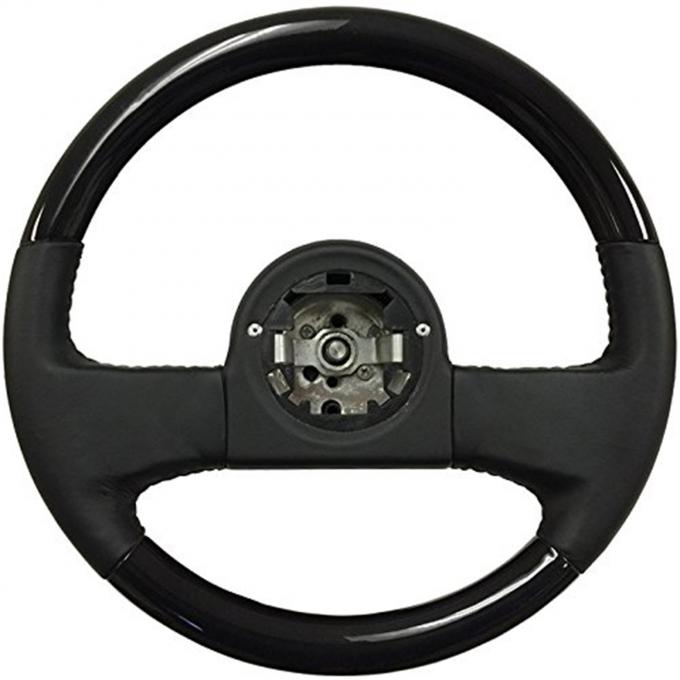 Auto Pro USA 1984-1989 Chevrolet Corvette VSW Steering Wheel OE Series, Black Ash Finish, Black Leather ST1030BW