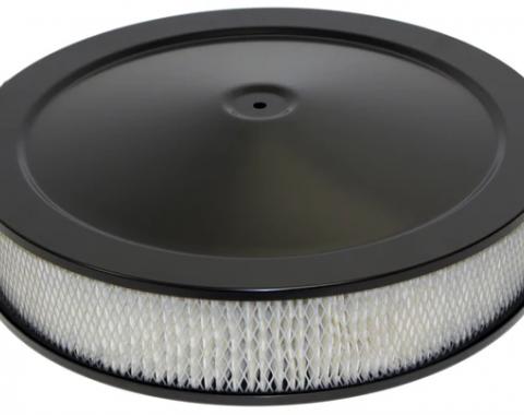 Chevy Air Cleaner, Round Black, 14 X 3