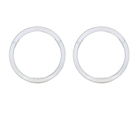 United Pacific Chrome Headlight Bezel For 1963 Chevrolet Truck (Pair) 110429