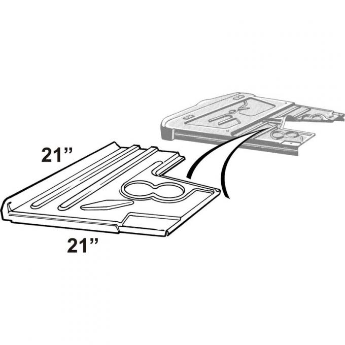 Dennis Carpenter Floor Pan - 1940-47 Ford Truck     01C-8111106