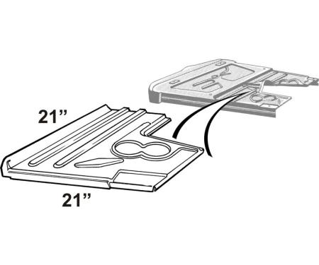 Dennis Carpenter Floor Pan - 1940-47 Ford Truck     01C-8111106