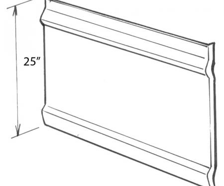 Dennis Carpenter Door Skin - Left Hand - 1973-79 Ford Truck, 1978-79 Ford Bronco    D3TZ-8120201-L