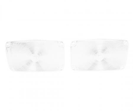 Trim Parts 1956 Chevrolet Full Size Cars Clear Parking Light Lens, Pair A1385