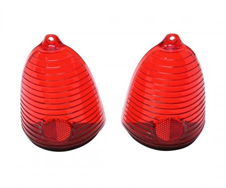 Trim Parts 1955 Chevrolet Full Size Cars Tail Light Lens, Pair A1020P