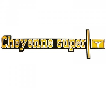 Trim Parts 1973-1974 Chevrolet Full Size Truck Cheyenne Super Dash Emblem 9684