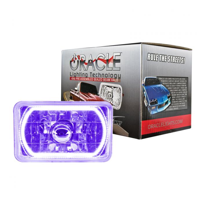 Oracle Lighting Pre-Installed Lights 4x6 in. Sealed Beam, UV/Purple 6909-007