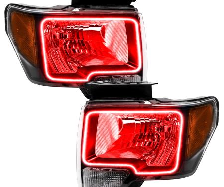 Oracle Lighting LED Pre-Assembled Headlights, Black, Red 7188-003