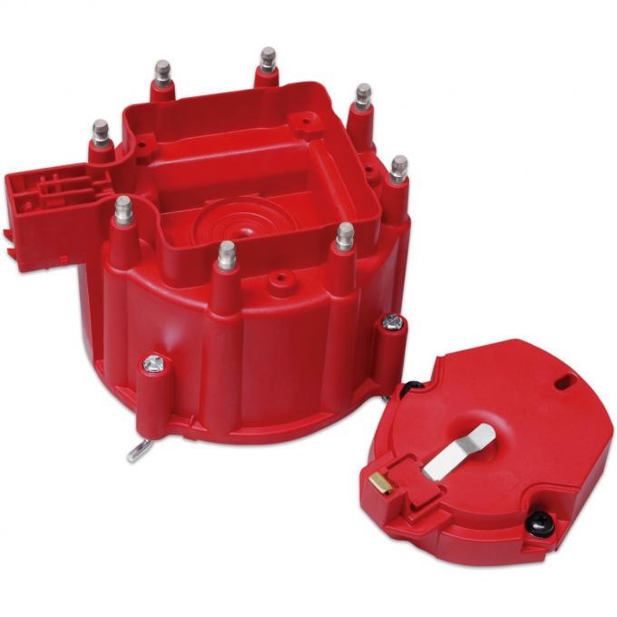 MSD Distributor Cap and Rotor, GM HEI, Red 8416