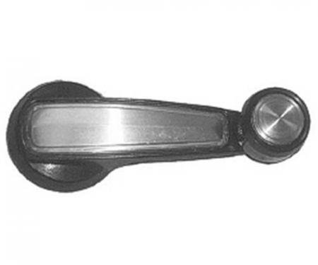 Chevy And GMC Truck Window Handle, Black And Silver, 1977-1980