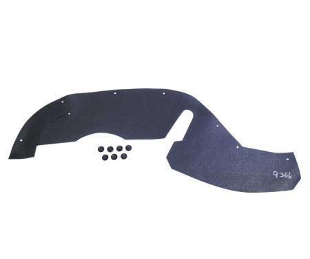 SoffSeal Inner Fender Splash Shield w/clips 1988-98 GM 1/2 ton & Light Duty 3/4 Ton 2WD SS-9366