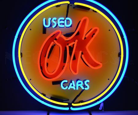 Neonetics Standard Size Neon Signs, Chevy Vintage Ok Used Cars Neon Sign