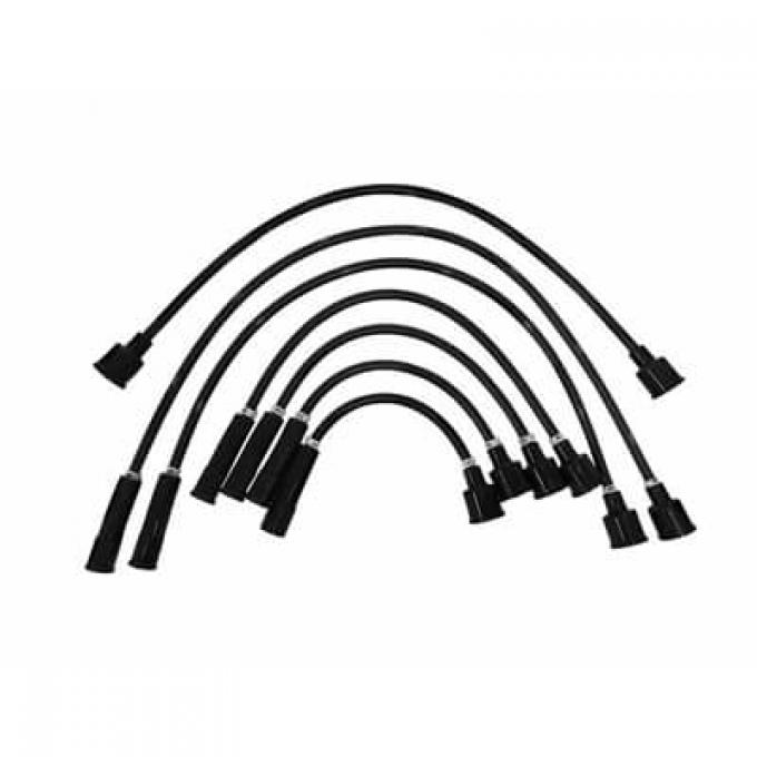 Scott Drake Ford 8mm Ignition Wires, 6 Cylinder, Black C4DZ-12259-BK8