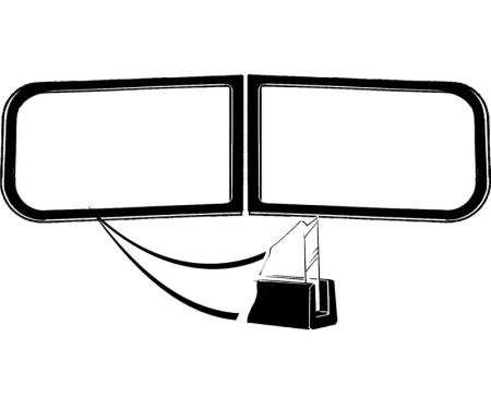 Dennis Carpenter Windshield Seal - Convertible & Deluxe Wagon - 1937-40 Ford Car 78-7603110