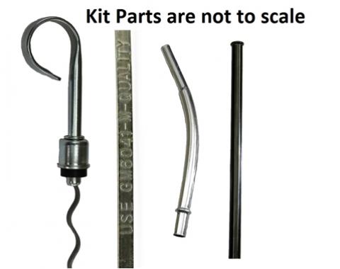 Classic Headquarters Small Block Engine Oil Dipsticks & Tube Kit, 1st Design; 3 Piece Kit R-680