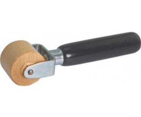 Hardwood Roller, 1-1/4 Wide, With Black Painted Hardwood Handle