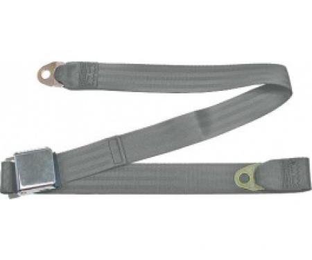 Seatbelt Solutions 1949-1979 Ford | Mercury Lap Belt, 60" with Chrome Lift Latch 1800606005 | Gray