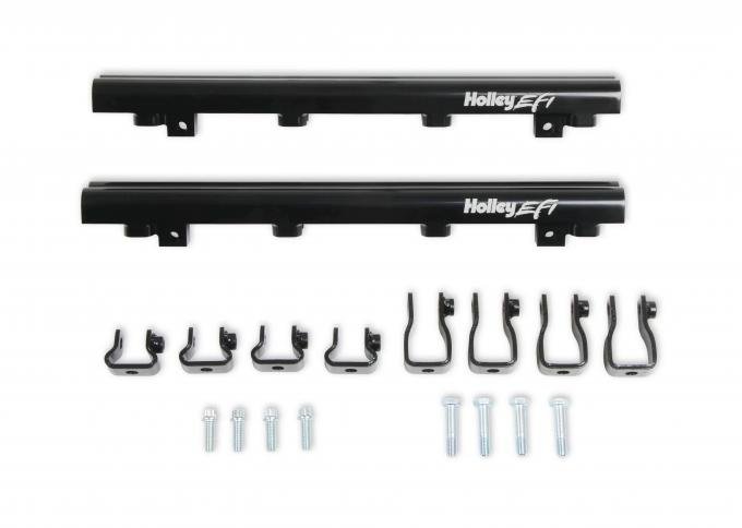 Holley EFI Replacement Fuel Rail Kit for Lo-Ram Dual Injector Manifolds 534-261