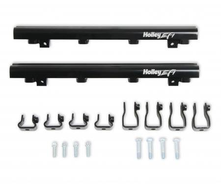 Holley EFI Replacement Fuel Rail Kit for Lo-Ram Dual Injector Manifolds 534-261