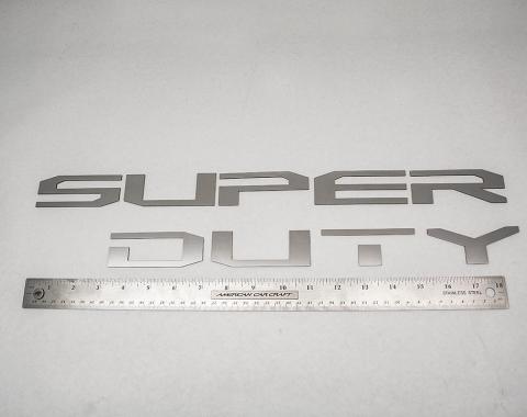 American Car Craft Super Duty Tailgate Letter Inserts Polished 772097