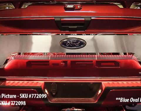 American Car Craft 2015-2017 Ford F-150 Tailgate Cover Brushed w/ Polished Trim Ring Illuminated 772101