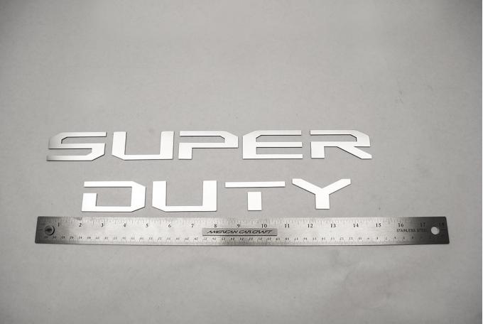 American Car Craft Super Duty Front Letter Inserts Polished 772096