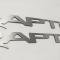 American Car Craft 2017-2020 Ford F-150 Running Board Raptor Badges Satin Stainless 2pc 772095