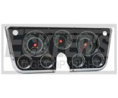 Chevy Truck Dash Cluster Kit, With Tachometer & Without Vacuum Gauge, 1969-1972