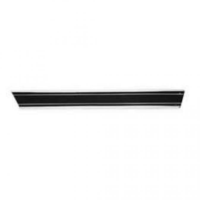 Chevy Truck Lower Long Bed Molding, With Black Insert, Left Rear, Custom Sport Fleet Side, 1969-1972