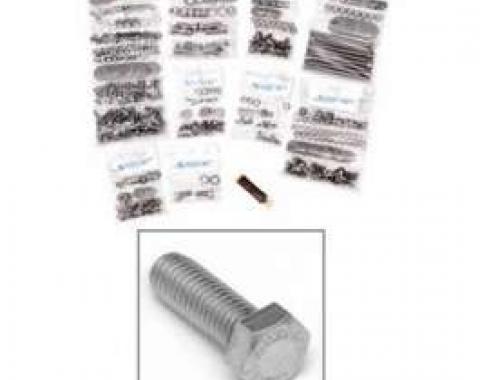 Chevy Truck Hex Head Bolt Kit, Step Side Short Bed, Stainless Steel, 1955-1959