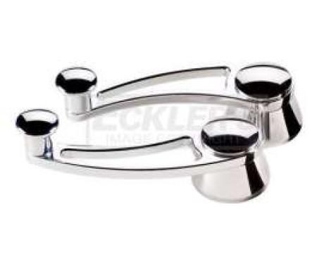 Chevy And GMC Truck Inside Window Handles, Billet Aluminum, 1947-1987