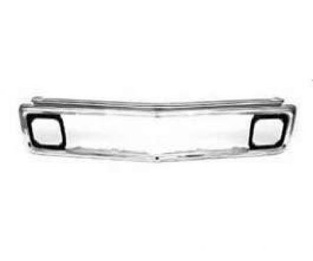 Chevy Truck Outer Grille, Without Chevrolet Lettering, Aluminum, 1971-1972