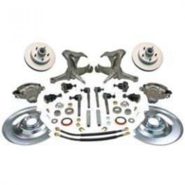 Chevy Truck 6-lug Disc Brake Kit, With 2-1 2 Drop Spindle,1963-1970 