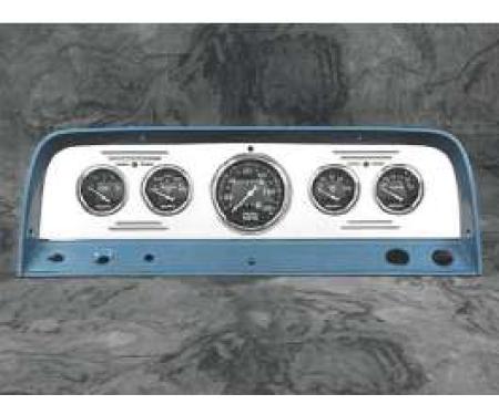 Chevy Truck Dash Insert, Polished Billet Aluminum, Classic Instruments, 1964-1966