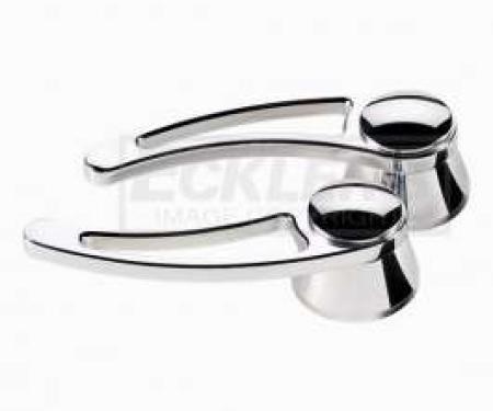 Chevy And GMC Truck Inside Door Handles, Billet Aluminum, 1947-1987