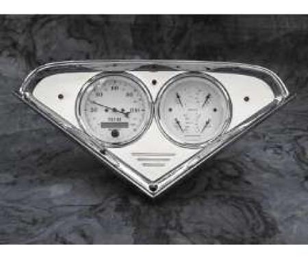 Chevy Truck Dash Insert, Polished Billet Aluminum, 1955-1959