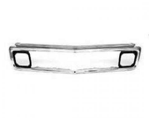 Chevy Truck Outer Grille, Without Chevrolet Lettering, Aluminum, 1971-1972