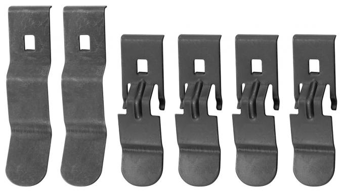 RestoParts Clip Kit, Dash Pad, 1970-72 Chevelle/El Camino/Monte Carlo, 6pc CH4068