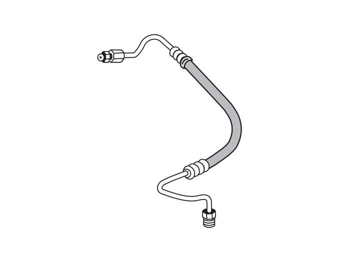 Right Stuff 1971-72 Chevrolet, GMC Power Steering Line, Stainless TPS3617S