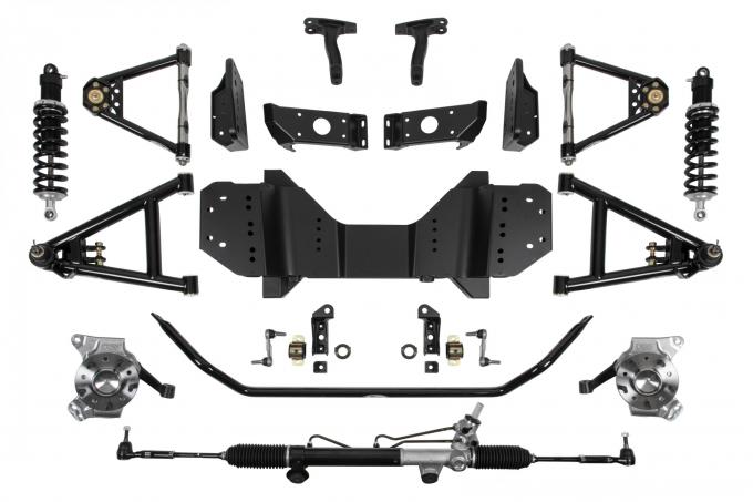 Detroit Speed 73-87 C10 SpeedMAX Front Suspension System DA Shocks 550 lb/in Springs SBC Brackets 032082-D