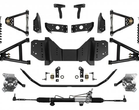 Detroit Speed 67-72 C10 SpeedMAX Front Suspension System, DA Shocks, 550 lb/in Springs, SBC Brackets 032080-D