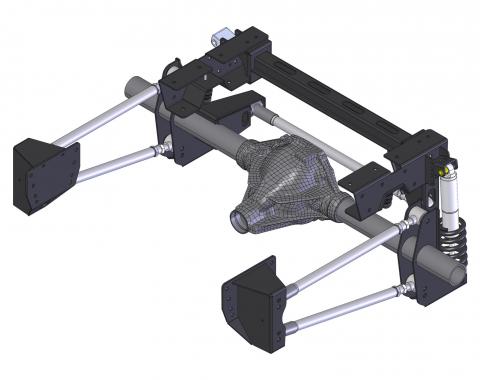 Detroit Speed QUADRALink Suspension Kit Weld-In Axle Brackets 73-87 C10 Truck Non-Adj Shocks 041751