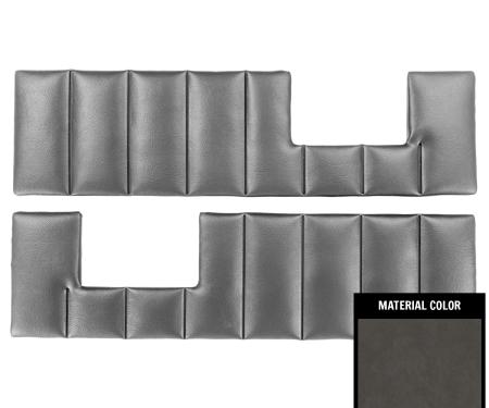 PUI Interiors 1981-1991 GM Truck/Blazer/Jimmy/Suburban Gray Vinyl Front Door Panel Inserts 81TDIV02