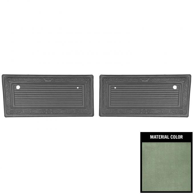 PUI Interiors 1969 Chevrolet Truck Pre Assembled Dark Metalic Green Front Door Panels 69TD24P