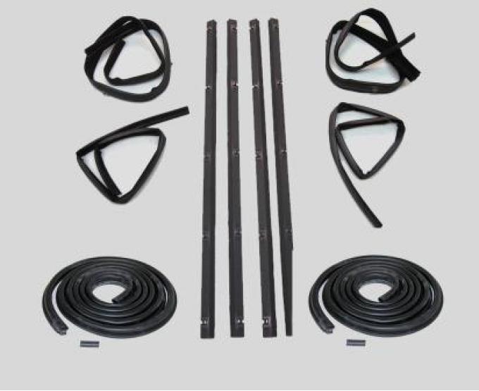 Fairchild Industries Belt Weatherstrip--Window Channel--Door Seal Kit, Front Upper & Division Bar Inner & Outer Driver Side & Passenger Side KD1001-10