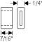 Chevy Window Stop Rubber Bumper, Rear Quarter Window, Lower, 1949-1953